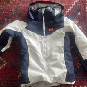 Helly Hansen Kids' Navy and White Puffer Jacket